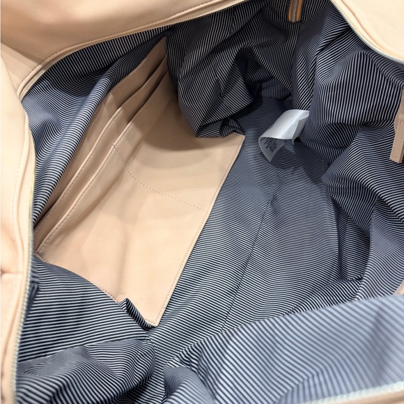 West Elm Vegan Leather Blush Pink Weekend Duffel Bag - Picture 6 of 8